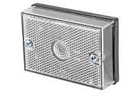 Zespolona lampa obrysowa prostokątna 12/24V biała WAŚ 69382WAS