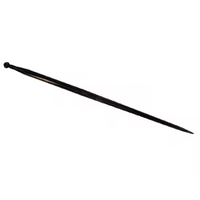 Ząb ładowacza, prosty, profil podwójne T 36x1100 mm końcówka szpiczasta z nakrętką M22x1.5 czarny RT1GP