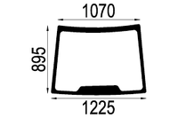 Szyba czołowa Case JX 5089552N